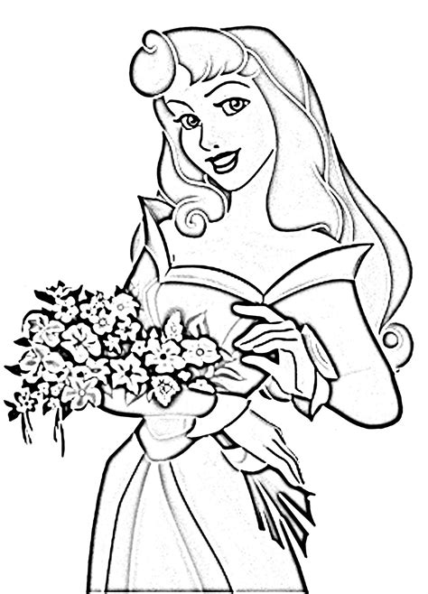 learning  kids coloring princess aurora  coloring pages
