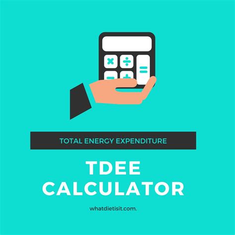 tdee calculator total daily energy expenditure  diet