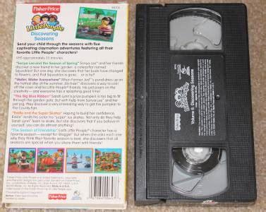 fisher price  people  vhs big discoveriesdiscovering seasons