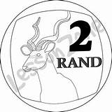 Coin South Rand Africa Clipart Au Clipartmag Bw01 sketch template