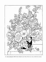 Coloring Pages Dover Color Paintings Flowers Flower Great Own Adult Detailed Choose Board Basket Sheets sketch template