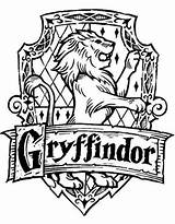 Gryffindor Hogwarts Ausmalbilder Crest Malvorlagen sketch template