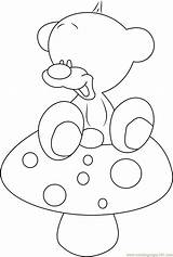 Mushroom Pimboli Coloringpages101 sketch template