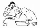 Boxing Boxe Coloriage Coloring Pages Imprimer Dessin Olympic Color Clipart Sports Colorier History Library Popular sketch template