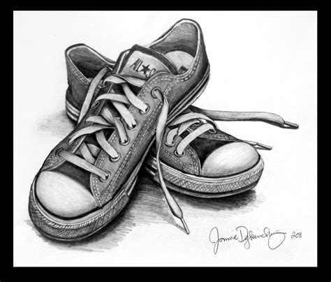 shoes pencil drawing  mimie  deviantart