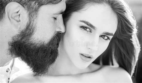 Romantic Portrait Of A Sensual Couple In Love Young Couple Having