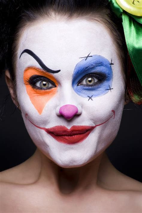cute smiling clown stock image image  dressed expression