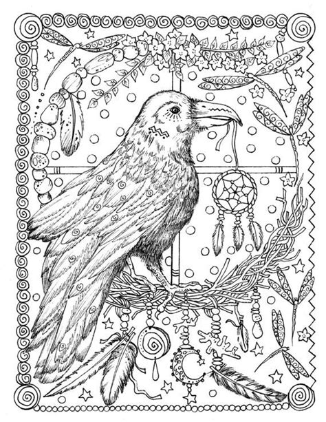 coloring pages raven