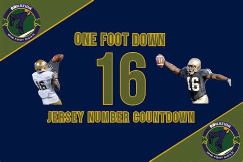 notre dame football jersey number countdown   foot