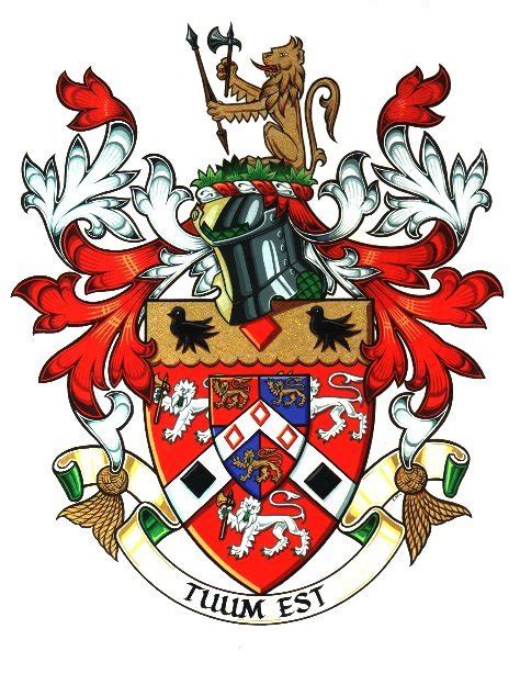 hand painted coats  arms  qualified heraldic artist