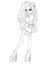 Coloring Clawdeen Monster High Scaris Sheet Printable Pages Wolf Frights City sketch template