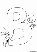 Letter Coloring Pages Kids Alphabet Preschool Bee Printable Color Print Bees Learn Letters Tocolor Toddlers Displaypix Childrens Online Getcolorings Gif sketch template
