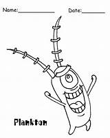 Spongebob Plankton Printablesfree sketch template