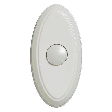 unbranded wireless door bell push button white   home depot