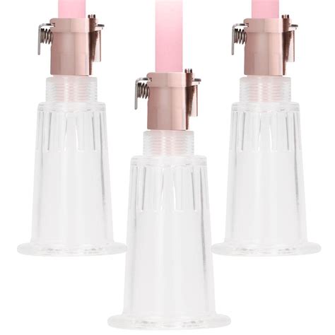 pumped rose gold clitoral and nipple pump set in large shop shots toys