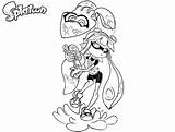 Splatoon Coloring Pages Inkling Girl Cute Printable Sheets Kids Color Squid Board Template Girls Printables Inklings Characters Choose Comments Open sketch template