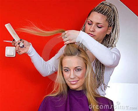 hair stylist  work stock photo image  hairdressing