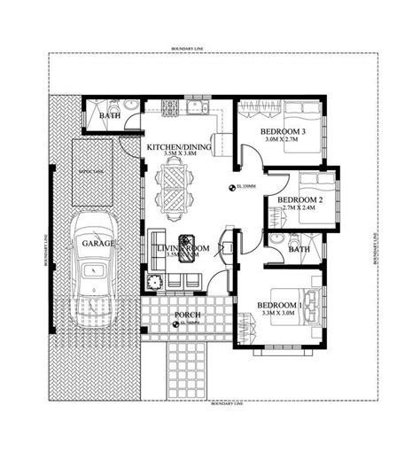 amazing style  floor plan  sqm bungalow house design