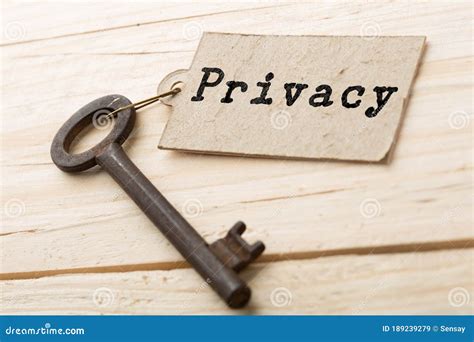 privacy tag  key personal data protection concept stock image
