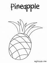Coloring Pineapple Line Popular Library Clipart sketch template