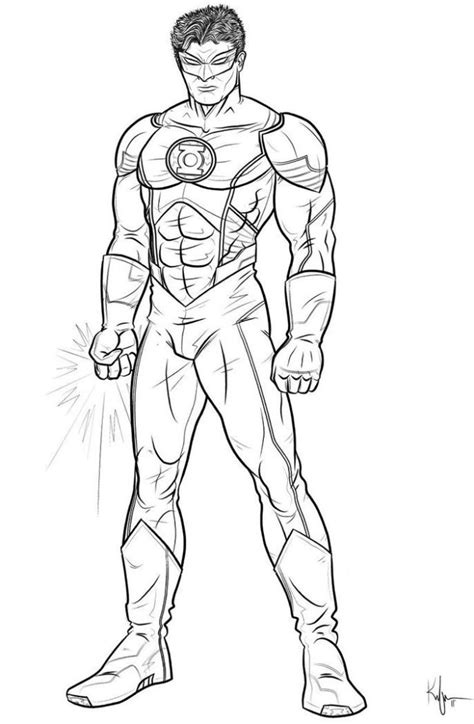 green lantern coloring page  boost  childs imagination