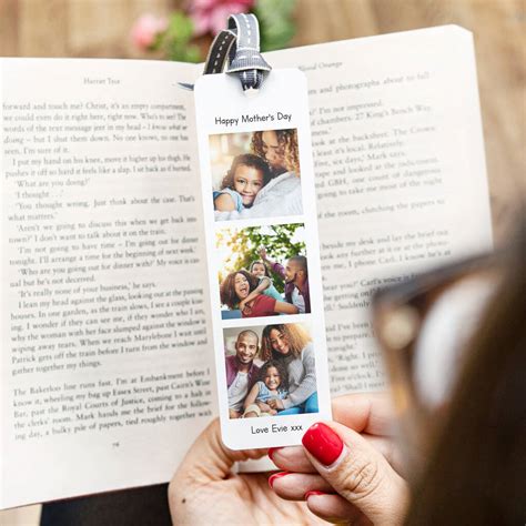 personalised photobooth bookmark for mum by the little picture company