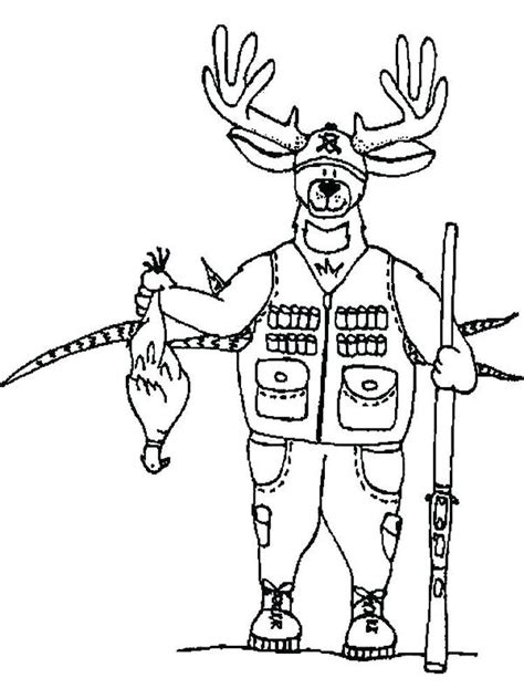 hunting coloring pages teachcreativacom