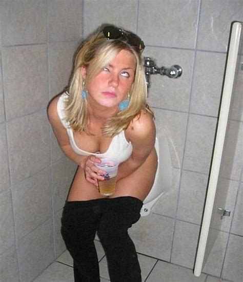girls pissing in urinals