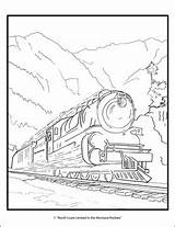Coloring Helens Mount St Designlooter Railroad Posters America Book sketch template