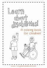 Disabilities Disability Awareness Coloring Children Book Pages Activities Learn Kids Disabled Learning People Work Special Preschoolers Developmental Autism Service sketch template