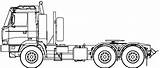 Tatra T815 Blueprints 2007 Heavy Truck sketch template