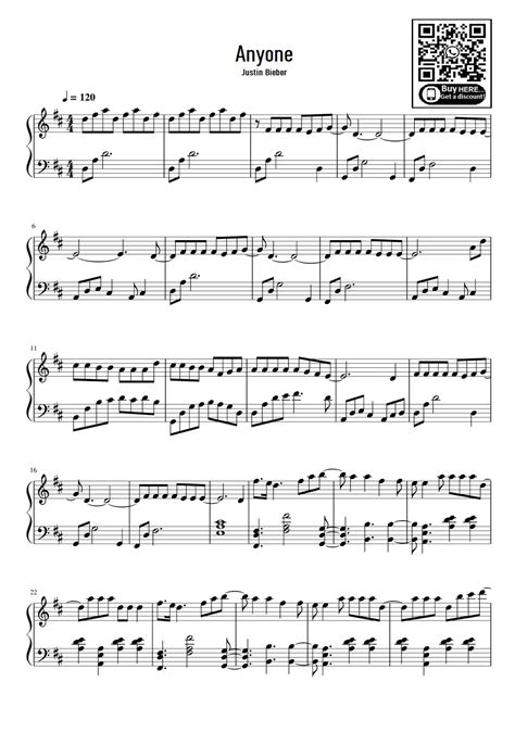 Anyone Arr Eduardo By Justin Bieber Sheet Music For Easy Piano At