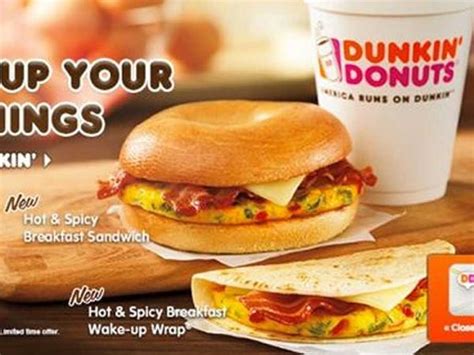 Dunkin Donuts New Breakfast Items