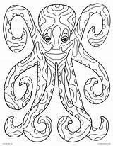 Coloring Pages Octopus Printable Print Color Colouring Adults Kids Sea Baby Amazing Getcolorings Entitlementtrap Psychedelic Creature Getdrawings sketch template