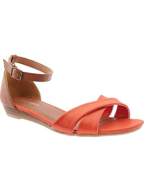 Old Navy Sandals Womens Faux Leather Bright Sandals Dream Shoes