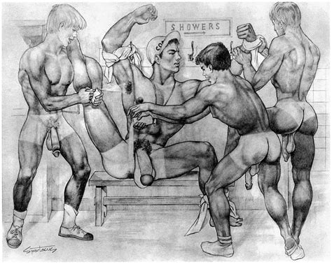 anime cartoon vintage gay art by spartacus about 60 s high quality