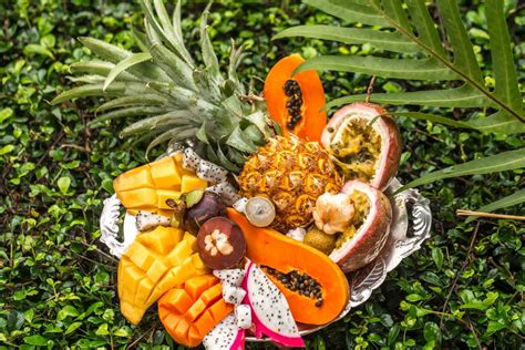 luscious exotic fruits  hawaii     hawaii tropical