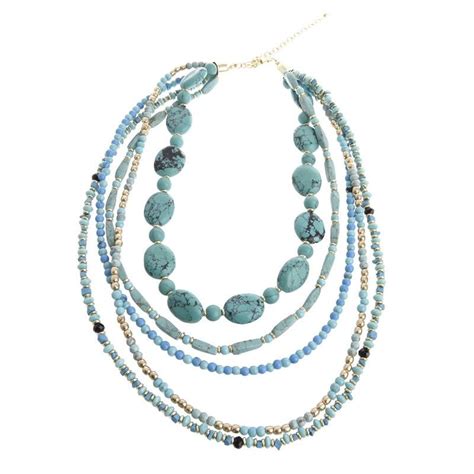 necklace  light blue color necklaces jewellery accessories necklace light blue color