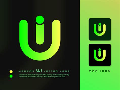 wi letter mark modern logo  st sohan  dribbble