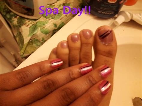 spa day nail designs spa day nails