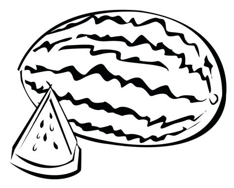watermelon coloring page  getdrawings