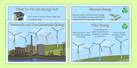 Renewable And Non Renewable Energy Information Posters