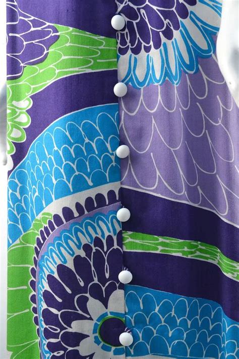 1970s Tori Richard Hawaiian Print Sleeveless Maxi Dress For Sale At 1stdibs