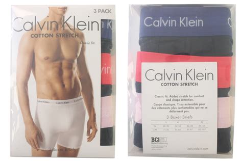 Calvin Klein Mens Boxer Briefs Classic Fit 3 Pack Ebay