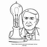 Coloring Pages Industrial Revolution History American Site Has Getcolorings Printable Getdrawings Edison Thomas sketch template