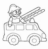 Fire Coloring Engine Truck Toy sketch template