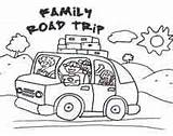 Coloring Road Trip Pages Colouring Family Printables Printable Roadtrip Kids Activities Trips Traveling Drawing Travel Lessons sketch template