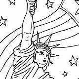 Coloring Liberty Statue Pages Surfnetkids Top sketch template