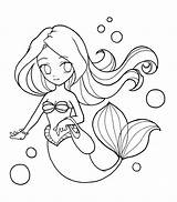 Ariel Chibi Coloringonly Lineart sketch template