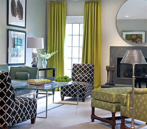 vibrant green  gray living rooms ideas interior vogue